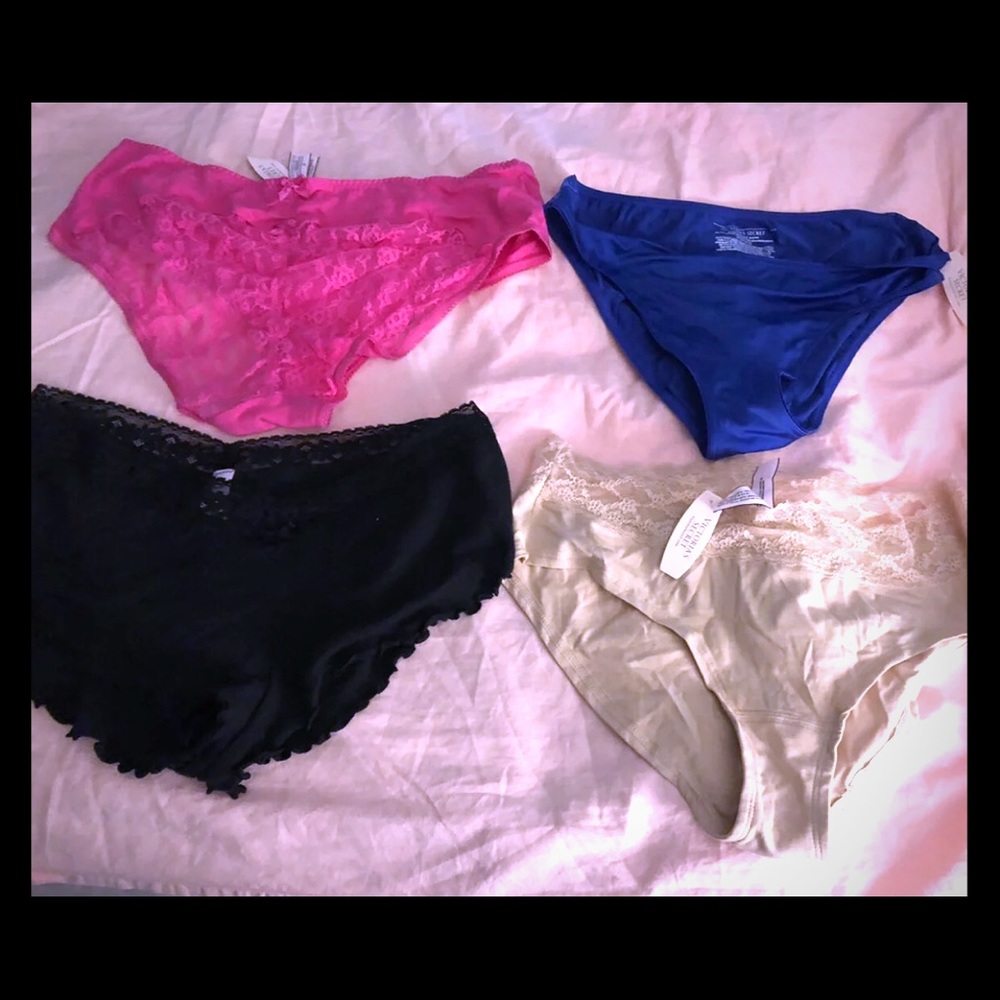 4 Pairs Of Victoria’s Secret Panties L (new)